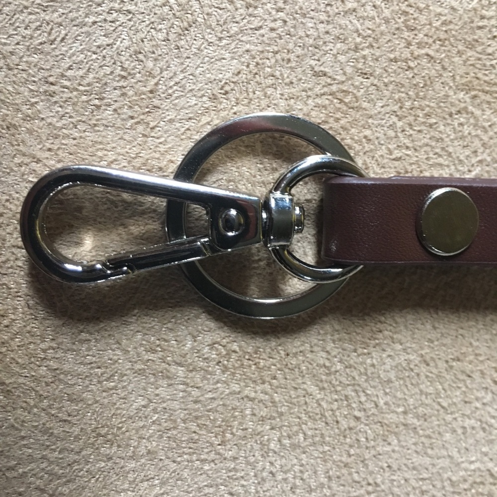 Leather key ring